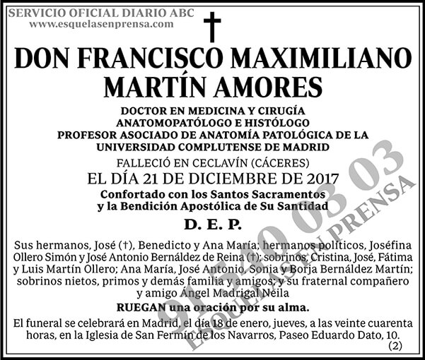 Francisco Maximiliano Martín Amores